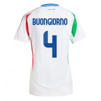 Italien Alessandro Buongiorno #4 Fußballbekleidung Auswärtstrikot Damen EM 2024 Kurzarm